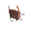 9" small Leather messenger bag shoulder bag cross body vintage