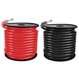 4 AWG Marine Wire - Tinned Copper Battery Boat Cable - 30 Feet Red, 30 Feet Black - Made in The USA