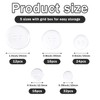 100 Pcs Clear Buttons, Buttons 2 Hole 5 Sizes of