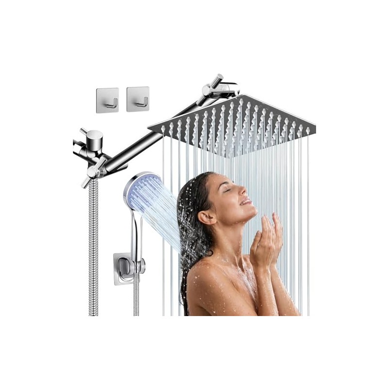 INGEQUIS Combo de Regaderas para Baño de Lluvia de Alta