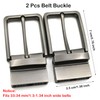 Taicols 2 Pcs Generic 1.3"(33-34 Mm) Single Prong Square Belt