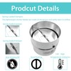 ANPTGHT 6 Inch Draft Blocker Backdraft Damper Duct Draft Stopper,