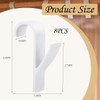 Pack of 8 Hooks for Round Radiators, Towel Rail Radiators,