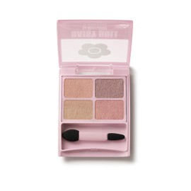 DAISY DOLL by MARY QUANT Eye Color Palette (MT) PK-02 Rose Flavor, 0.2 oz (5.1 g), Mat, Sheer Color, Gradation, High Brightness Glitter Blend, Eye Shadow