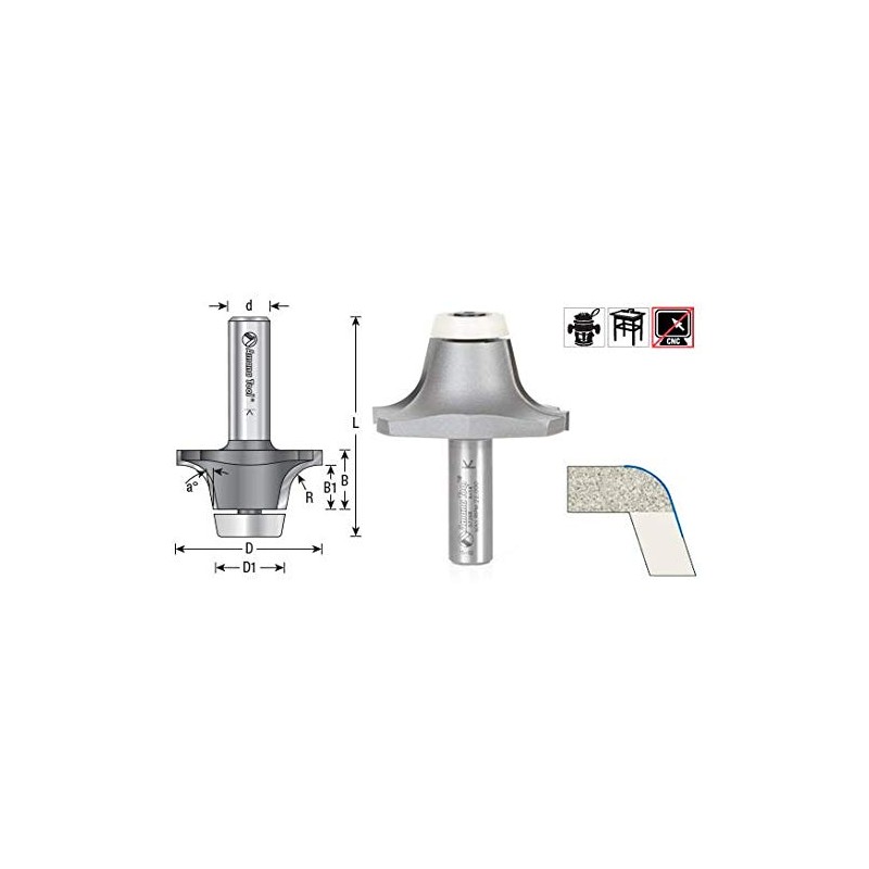 Amana Tool - 57268 Carbide Tipped Undermount Bowl Solid Surface