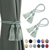 BEL AVENIR 2 Pack Curtain Handmade Tiebacks Decorative Curtain Holdbacks