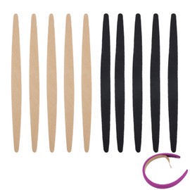 ArrErr 10 Pack Women Headbands Gripper Replacement Adhesive Strips Anti-slip Sticker Grips for Satin Headbands 1 Inch Trendy Ribbed Elastic Hair Bands Plain Hard Headband Ribbon Head Band DIY Craft