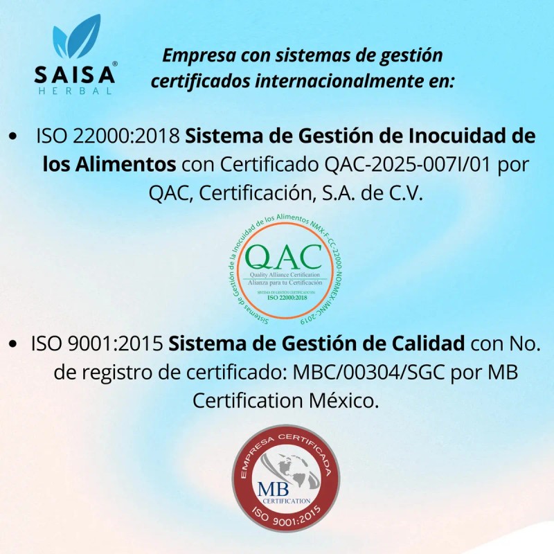 Cartílago Tiburón Suplemento Alimenticio 100 Puro Cápsulas 500 Saisa Herbal