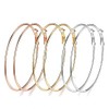 14K Gold Plated Hoops Earrings for Women Large Open Dainty