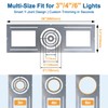 24 Pack New Construction Mounting Plate for Recessed Wafer LED