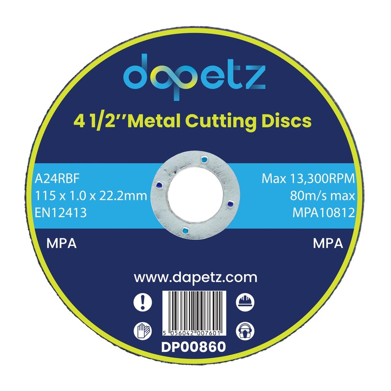 Dapetz ® 4.5" Ultra-Thin Metal Cutting Discs (115mm) for Angle