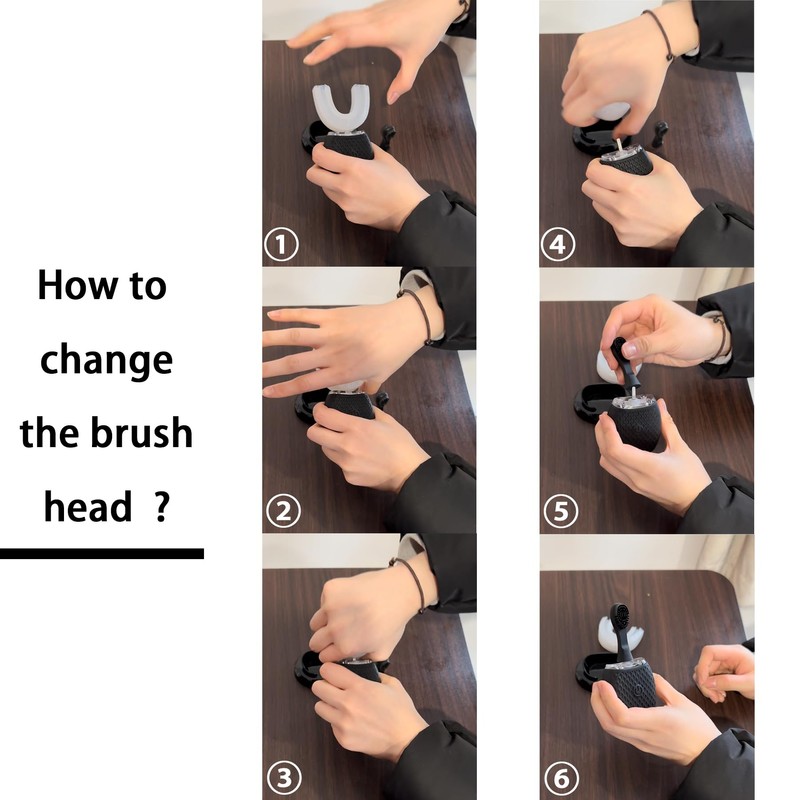 RONGCHUANG Automatic Toothbrush for Adult Ultrasonic Toothbrush with Soft Bristles