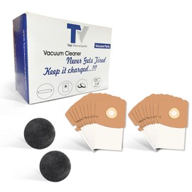 Replacement for Eureka Mighty Mite Vacuum Cleaner 18 Dust Bags Compatible with 3670 and 3680 Canister models W/Foam Filters 2Pack