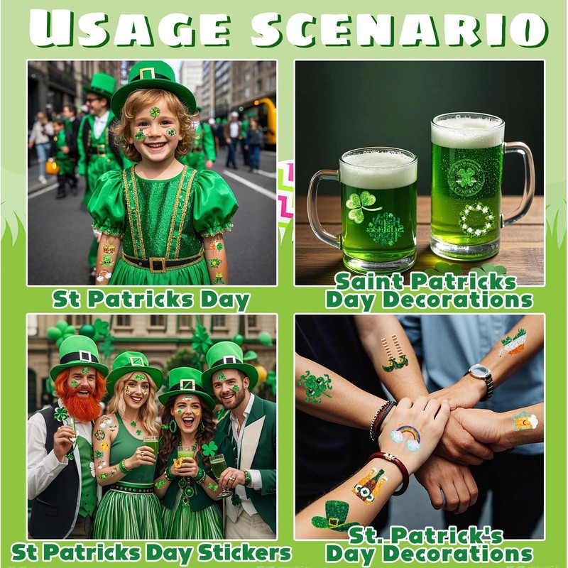 St Patricks Day Accessories & Decorations, 48Pcs St. Patrick's Day