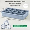 3 PCS Moldes para Cubitos de Hielo con Tapa,Molde de