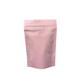 100PCS Resealable Smell Proof Stand Up and Flat Bags Aluminum Foil Pouch Bag 4 x 6 and 6 X 9 Inches Reclosable Mylar Ziplock Bag Food Storage Grip Seal Wrap (Pink, 6X9 Inch)