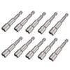 Saipe 10pcs 1/4" Hex Shank Impact Nut Driver Socket Set