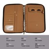 A5 Binder Case PU Leather Portfolio Budget Binder Refillable Notebook