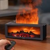 Essential Oil Diffuser, Fireplace Flame Aromatherapy Diffuser with 7 Colors