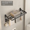 VOLDRA Towel Racks for Bathroom, 24-Inch Towel Shelf with Towel