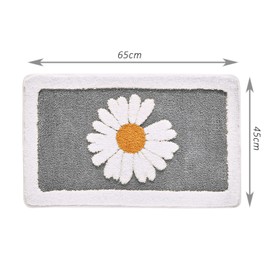 Alfombra de Baño Lujosa, Alfombra de Baño de Microfibra Extrasuave y Absorbente, Secado a Máquina, Alfombrilla de Baño Antideslizante Lanuda para el Suelo del Baño, Bañera y Ducha, 45x65 cm - [Gris]