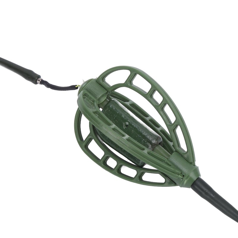 Lwuey Fishing Baits Hooks, Carp Cage Fish Feeder Tackle Accessory