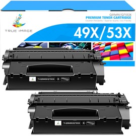 49X Q5949X 1320 Toner Cartridge: Compatible Replacement for HP 49X Q5949X 49A Q5949A 53X Q7553X for HP 1320 1320n 1320tn P2015 P2015dn 1160 3390 3392 P2014 P2015d Printer Ink (Black, 2-Pack)