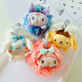 J.H. Company Esponja De Baño Exfoliante Para Baño Peluche Kawaii 23-yq Ardilla