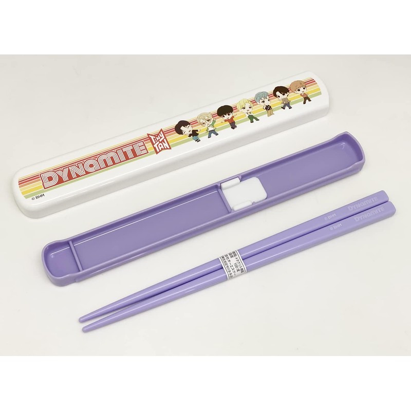 OSK BTS TinyTAN Pull Lid Chopsticks Case Set, Made in