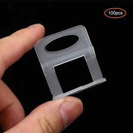 100Pcs Tile Leveling System Clips DIY Tiles Leveler Spacer Tile Leveler Base Clips 0.5mm for Ceramic Tiles and Stone