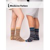 A Pair of Colourful Jacquard Pattern Wool Socks for Men