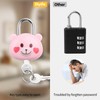 Cute Little Bear Lock with Keys, Mini Padlock for Gym