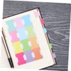 TEHAUX 24Pcs Writable Sticky Index Tabs for Organizing Notebooks Page