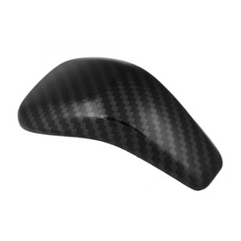 TOTMOX Gear Shift Knob Cover Trim, ABS Carbon Fiber Black Gear Shift Knob Cover Trim, Compatible with Subaru Crosstrek XV, Impreza, Forester