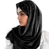 ANKOMINA Women Soft Chiffon Rhinestone Long Scarf Shawl Fashion Muslim