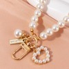 Wowjimi Pearl Chain Cell Phone Strap PVC Cell Phone Gasket
