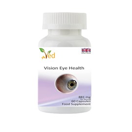 Ved Vision Eye Health Supplement, mit Vitamin A, B1, B2, B3, B12, C, E, Zink, Magnesium, Selen, 881 mg pro Portion, 60 Kapseln (Vorrat für 30 Tage)