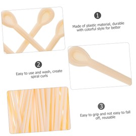 TOVINANNA 4packs Hair Curling Perming Tools Versatile Rollers Comfortable to Hold Design for Hair Types for Creating Spiral Curls and Waves Random Colors