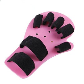 Child Finger Seperator Kids Hand Wrist Orthosis Splint Separate Children Finger Flex Spasm Extension Board Boy or Girl Polio Rehabilitation Exercise (Pink:1-4 Years Old) (Pink:1-4 Years Old)