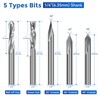 10-Piece CNC Router Bits Set, Carbide Multiple Uses Router Bits
