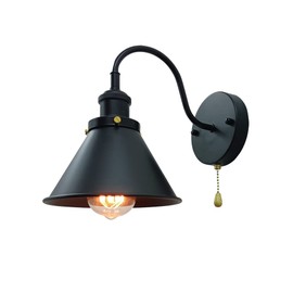 VinTopsh Vintage Black Farmhouse Wall Sconces,Industrial Gooseneck Wall Lamp (01-Gooseneck Wall Light)