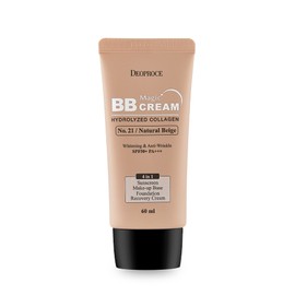 Deoproce Magic BB Cream Tone-up Collagen Moisturizer SPF50+ PA+++ 60ml [Select number], No. 21 [Natural Beige] / 디오프러스  매직 비비크림 톤업 콜라겐 모이스처라이저 SPF50+ PA+++ 60ml [호수 선택], 21호 [내추럴 베이지]
