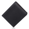 ecoofee Men's Bi-fold Wallet, Genuine Leather, Thin, Box-Shaped Coin Purse,