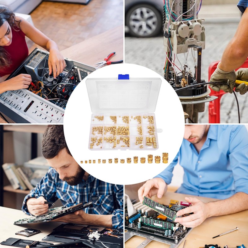 Newpop Pack of 300 Thread Inserts, Melting Thread with Sorting