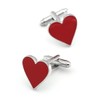 iGame Wedding Cuff Links Romantic Red Heart Design Quality Brass