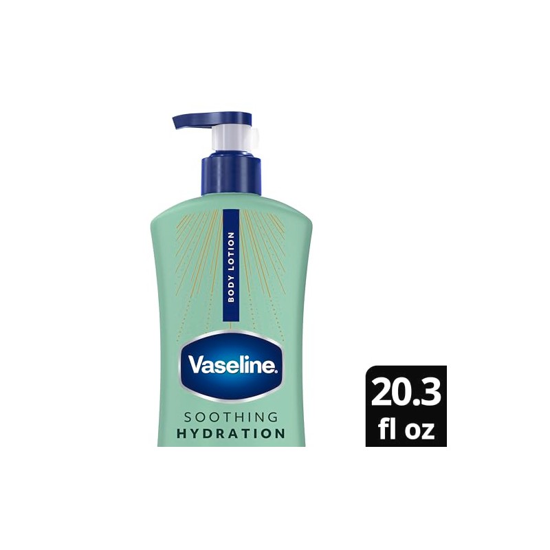 Vaseline Intensive Care Aloe Soothing Hydration 600 ML, 1.755 pounds,