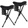 REDCAMP 2 Pack Extra Tall Folding Tripod Stools for Adults,