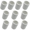 10Pcs White PVC Coupling, 1inch Sch40 PVC Pipe Coupling Adapter