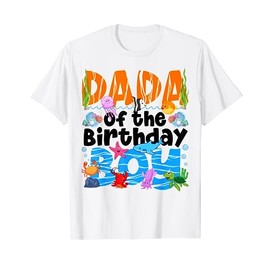 Dada Under Sea Birthday Party Boys Ocean Sea Animals Themed T-Shirt