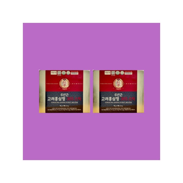Garden ginseng, 6-year-old Korean red ginseng extract, 365 sticks, 10g, 30 packs, 2 pieces, 2 months / 정원삼 6년근 고려 홍삼정 365 스틱 10g 30포 2개 2개월
